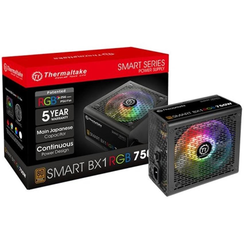 Fuente Thermaltake 750w Smart Bx1 Rgb 80 Plus Bronze